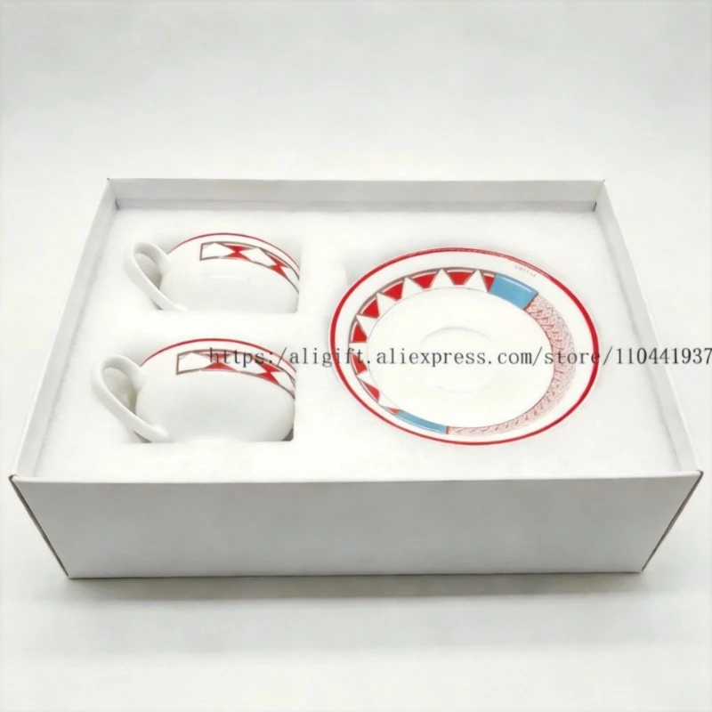 Coffee Tea And Sugar Set - طقم أكواب قهوة من البون تشاينا