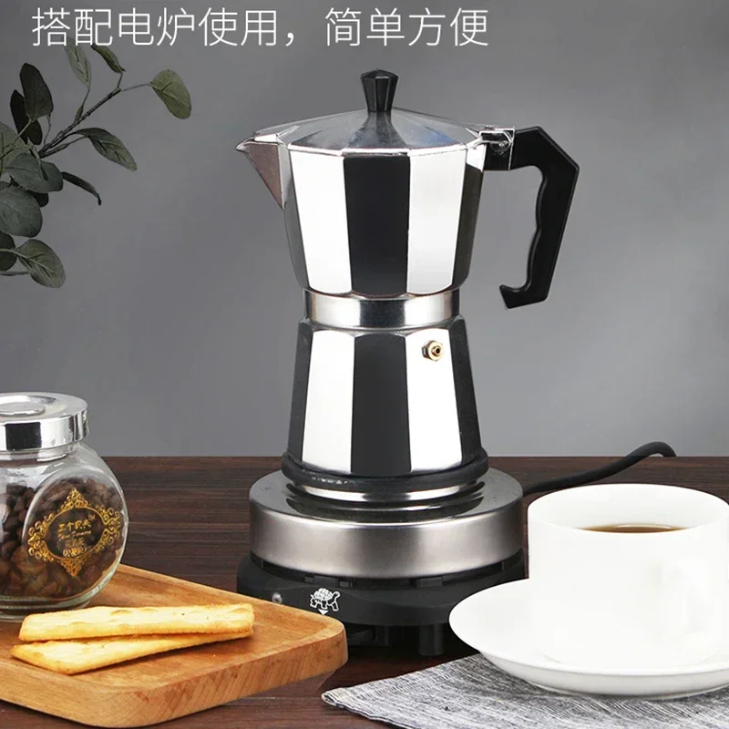 Moka Pot Stove - وعاء موكا من الألومنيوم مناسب للاستخدام