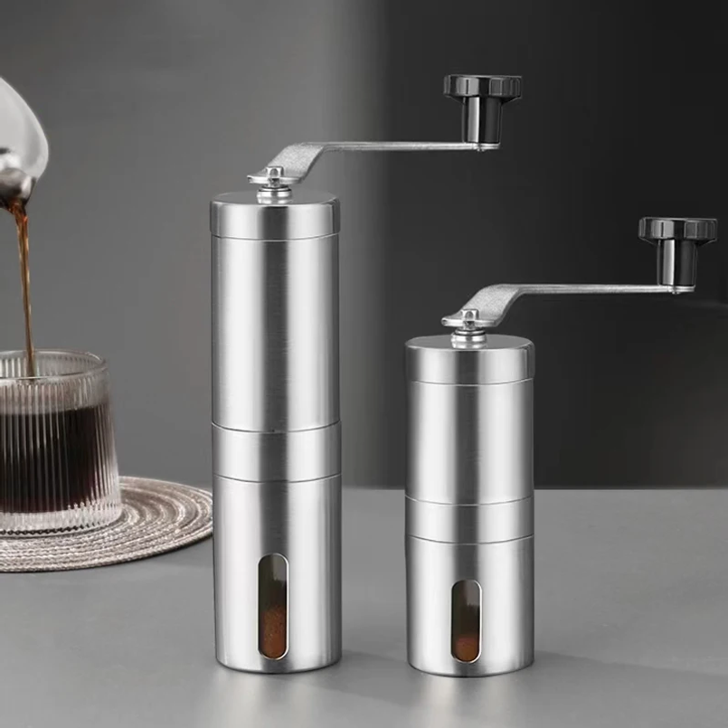 مطحنة قهوة يدوية محمولة من الس - مراجعة Burr Hand Grinder وسعره