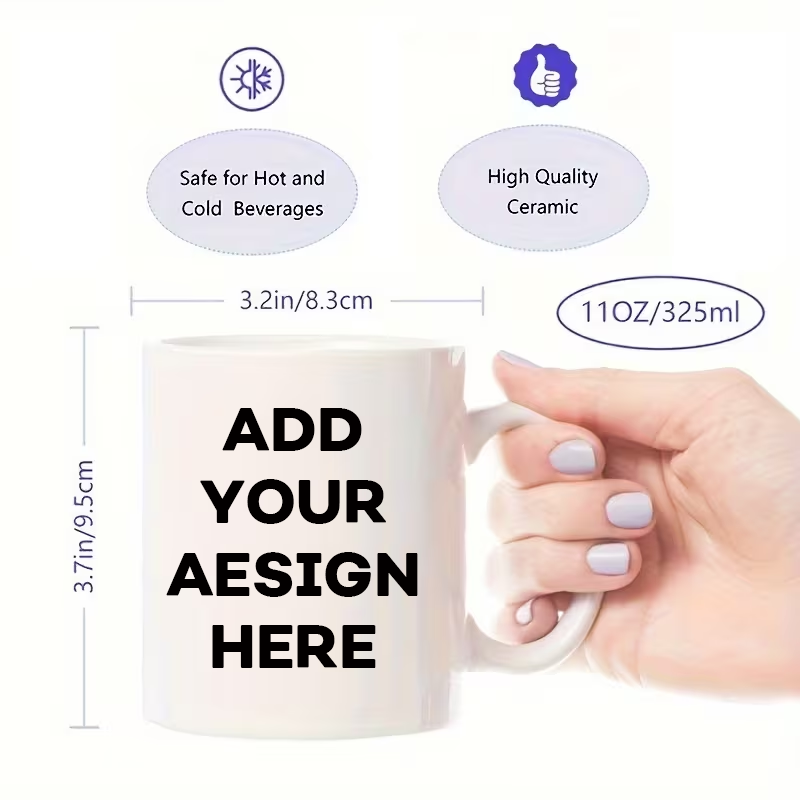 كوب مخصص بالاسم والصورة والنص  - مراجعة Coffee Tea Images وسعره