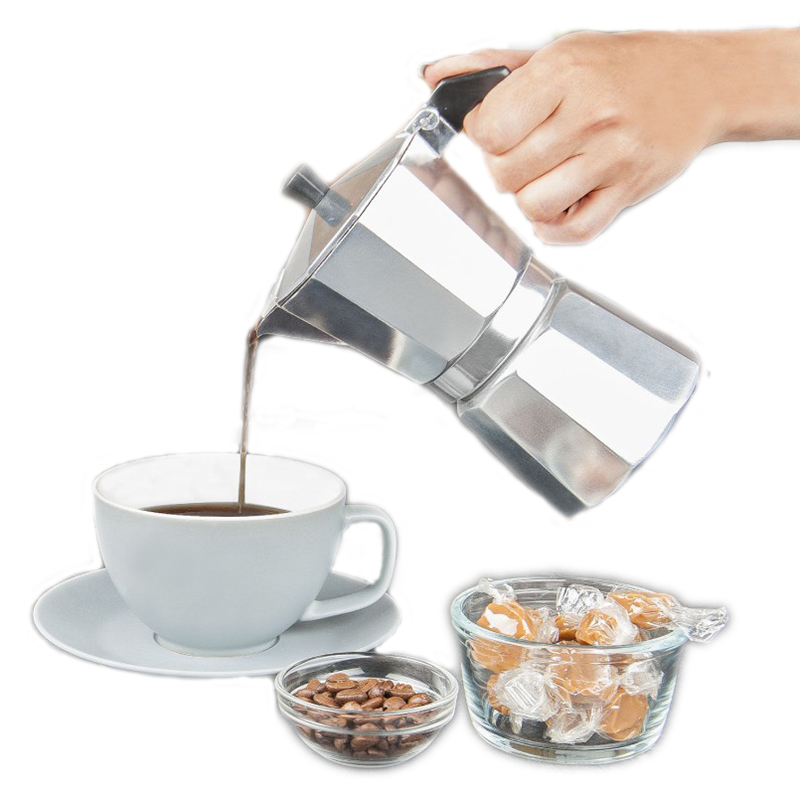 صانعة قهوة إسبريسو من الألومني - مراجعة Moka Pot Stove وسعره