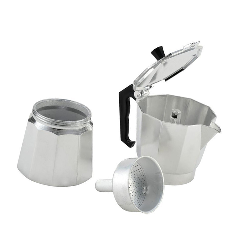 صانعة قهوة إسبريسو من الألومني - مراجعة Moka Pot Stove وسعره