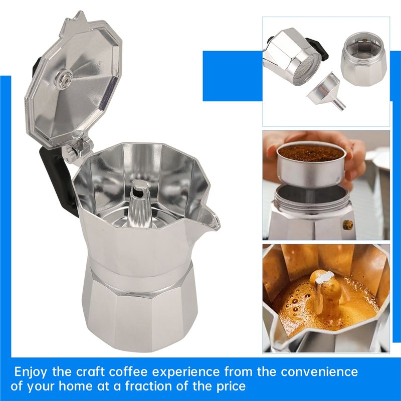 ماكينة قهوة إيطالية A92P موكا  - مراجعة Moka Pot Stove وسعره