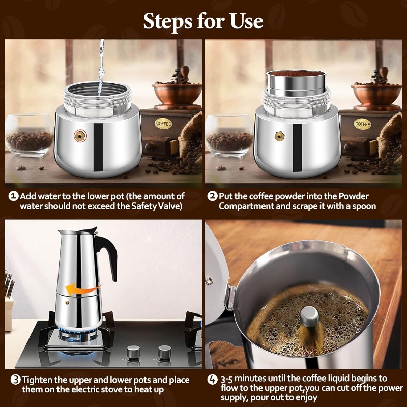 وعاء موكا من الفولاذ المقاوم ل - مراجعة Moka Pot Stove وسعره