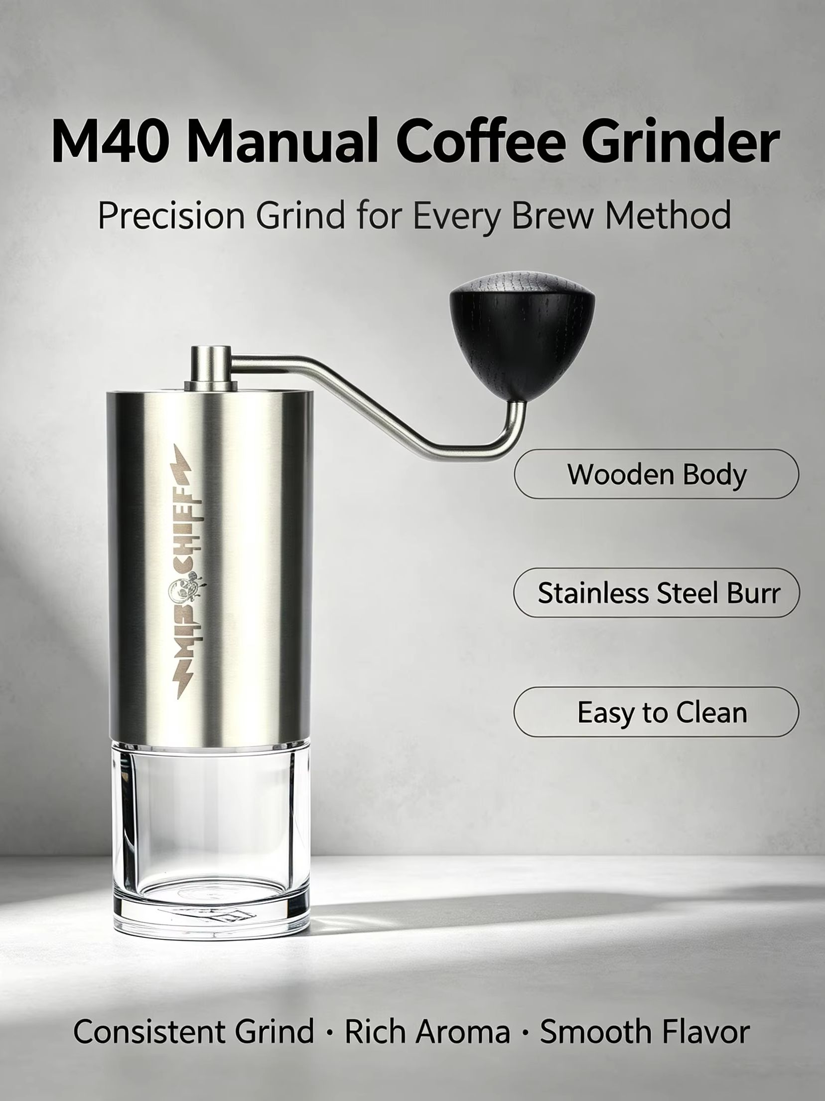 مطحنة قهوة يدوية ميس تشيف إم 4 - مراجعة Burr Hand Grinder وسعره