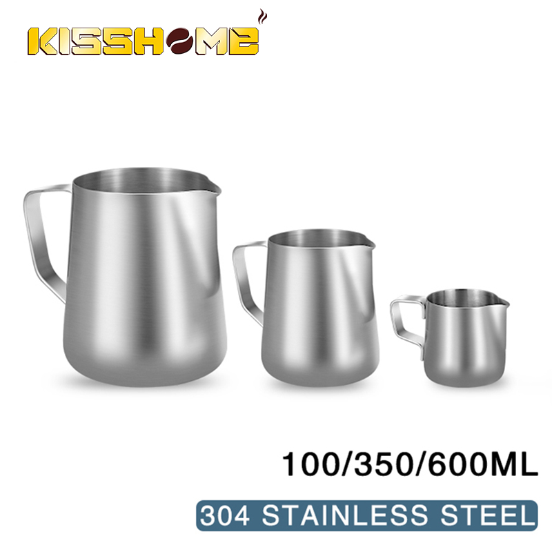 القهوة الحليب مزبد إبريق الفول - مراجعة Barista Milk Jug وسعره
