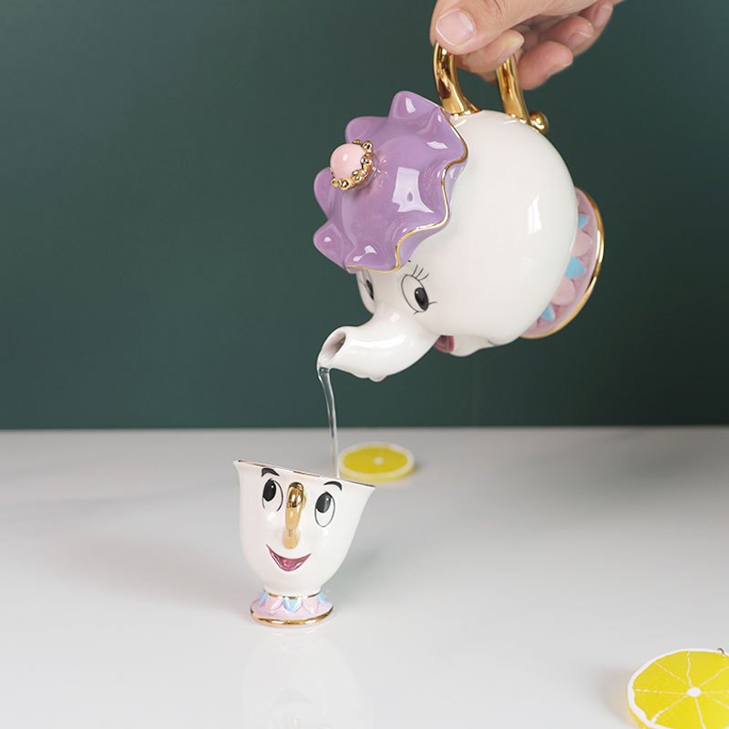 متوفر: طقم شاي كرتوني لطيف بتص - مراجعة Coffee Tea And Sugar Set وسعره