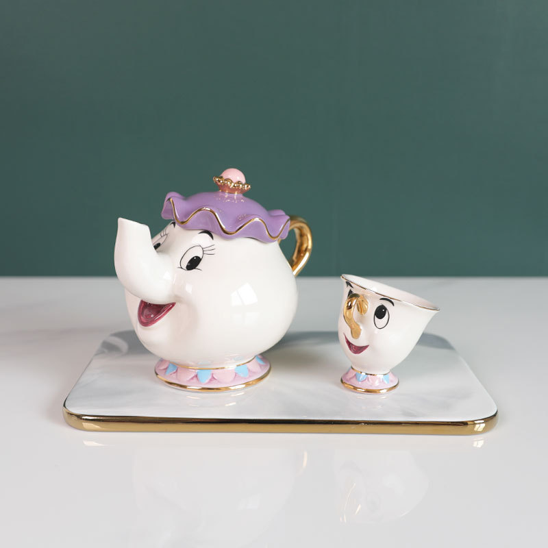 إبريق شاي كرتوني بتصميم الجميل - مراجعة Coffee Tea And Sugar Set وسعره