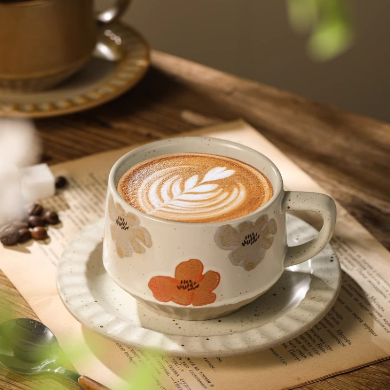 الرجعية كوب سيراميك الفخار الخ - مراجعة Coffee Tea And Sugar Set وسعره