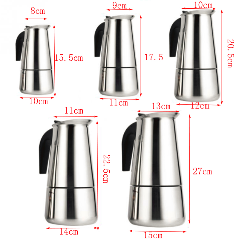 100 مللي/200 مللي/300 مللي/450 - مراجعة Moka Pot Stove وسعره