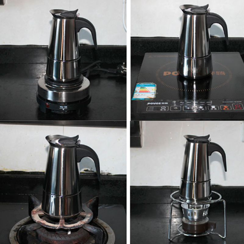 100 مللي/200 مللي/300 مللي/450 - مراجعة Moka Pot Stove وسعره