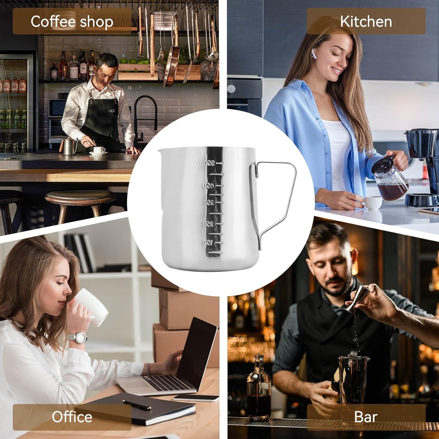 إبريق رغوة الحليب من الفولاذ ا - مراجعة Barista Milk Jug وسعره