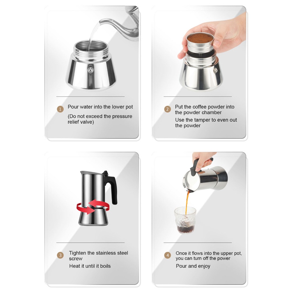 وعاء موكا من الفولاذ المقاوم ل - مراجعة Moka Pot Stove وسعره