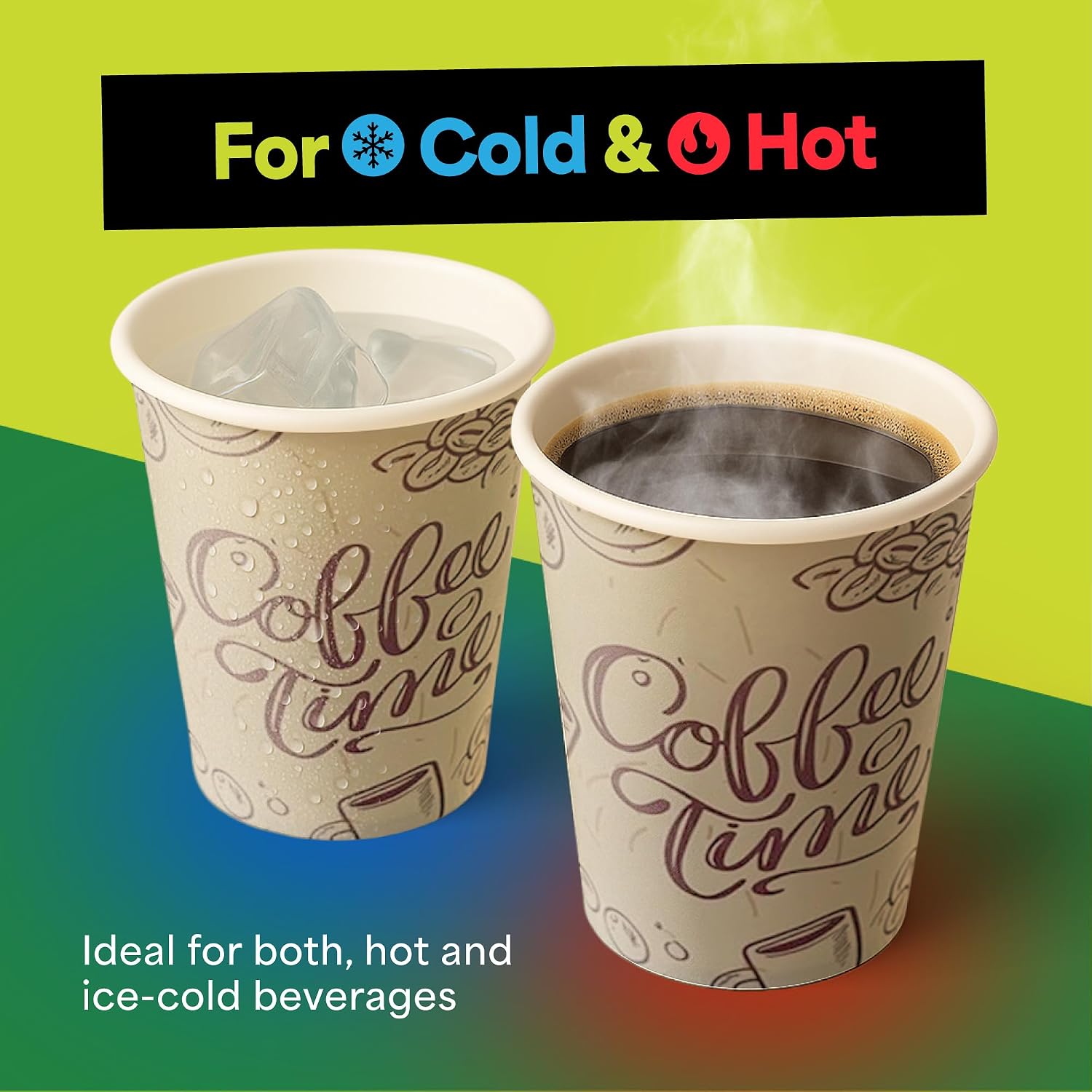 1000 كوب ورقي للقهوة سعة 8 أون - مراجعة Coffee Tea Images وسعره