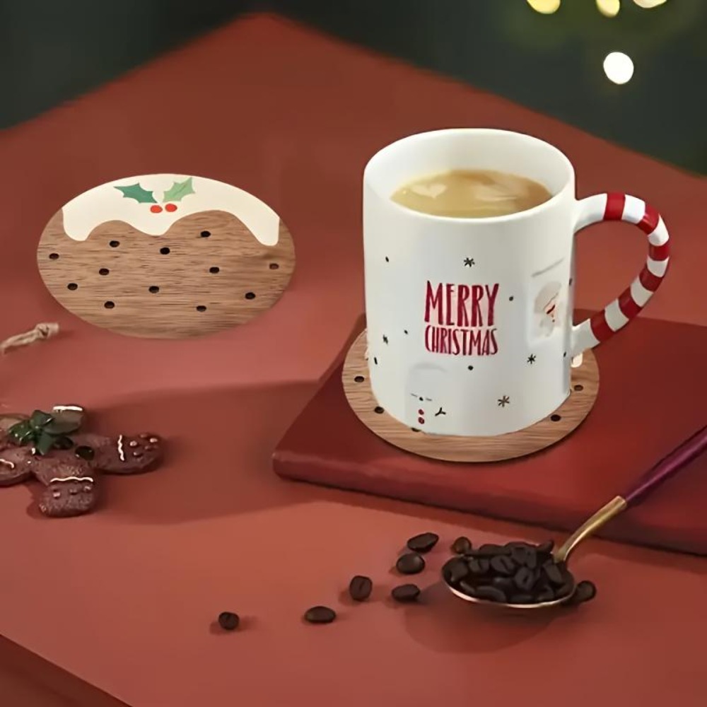 مجموعة حاملات أكواب خشبية بتصم - مراجعة Coffee Tea And Sugar Set وسعره