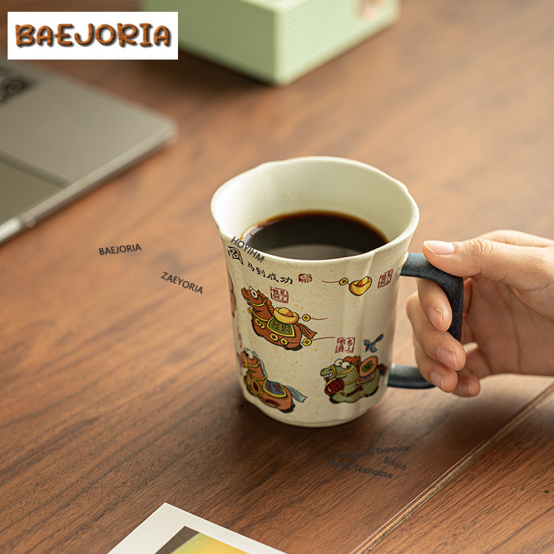 كوب قهوة بتصميم حصان بطلاء الك - مراجعة Xbloom Coffee Tea وسعره