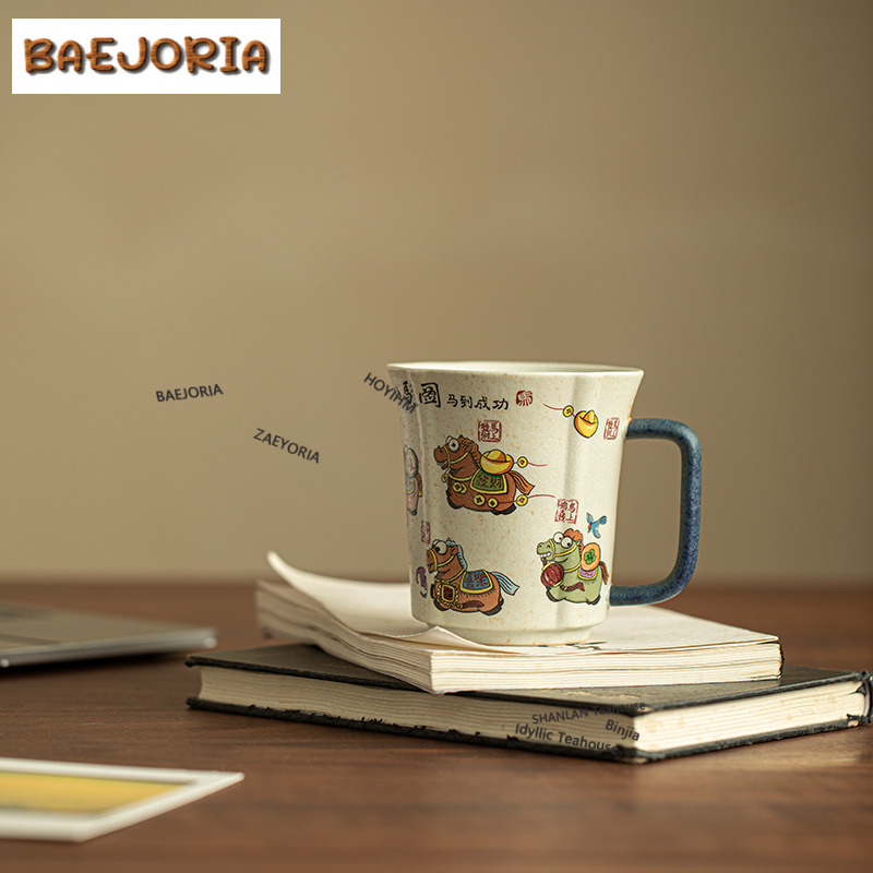 كوب قهوة بتصميم حصان بطلاء الك - مراجعة Xbloom Coffee Tea وسعره