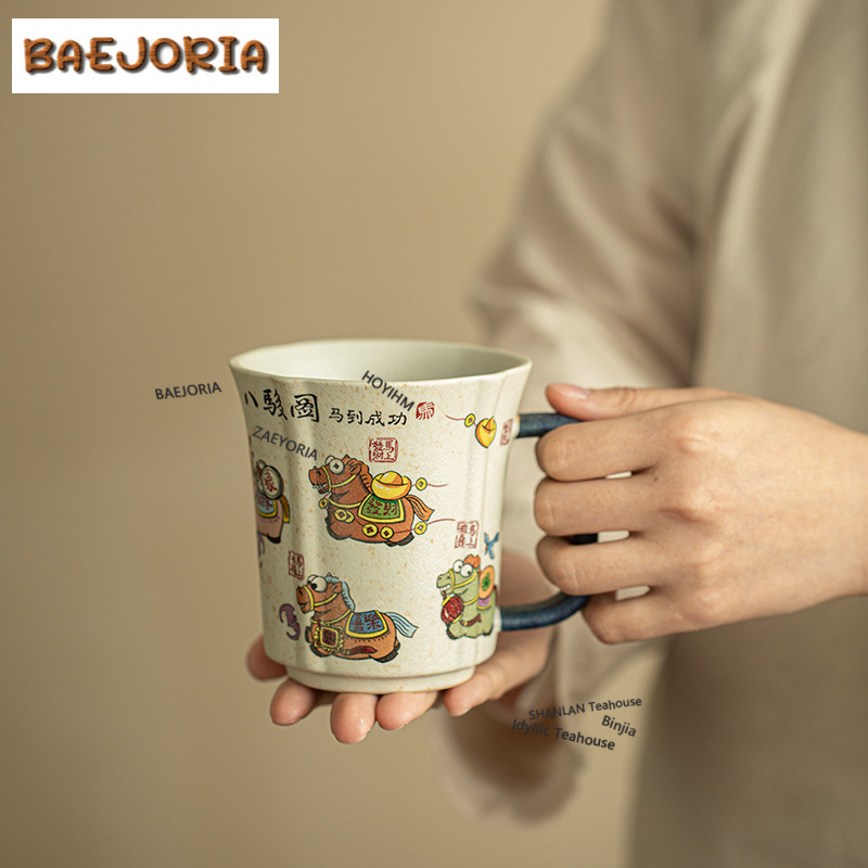 كوب قهوة بتصميم حصان بطلاء الك - مراجعة Xbloom Coffee Tea وسعره