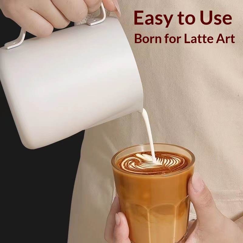 إبريق رغوة القهوة والحليب 350/ - مراجعة Barista Milk Jug وسعره