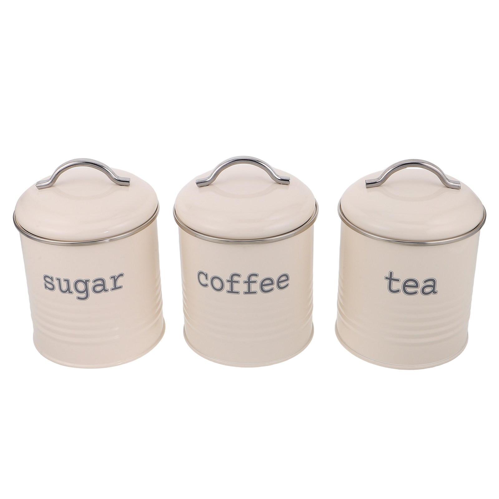 مجموعة من 3 حاويات محكمة الإغل - مراجعة Coffee Tea And Sugar Set وسعره